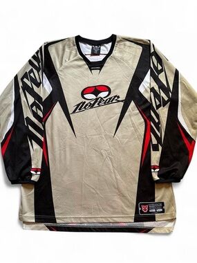 No Fear Men’s Beige Graphic Long-Sleeve Performance Jersey L